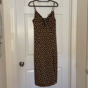 NWT Urban Outfitters Midi Dress Valentine Arrow Heart Design - Size M
